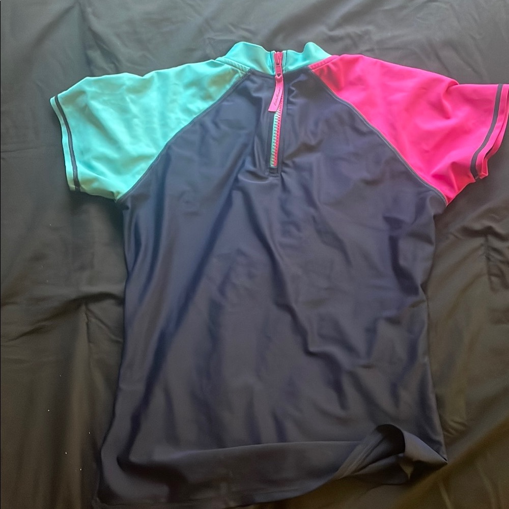 Eddie Bauer Kids Swim Shirt - Blue, Pink, and Green
